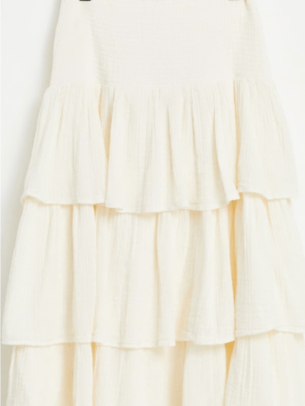 Free People Cream Can’t stop the Spring Tiered maxi skirt Small - Picture 12 of 12